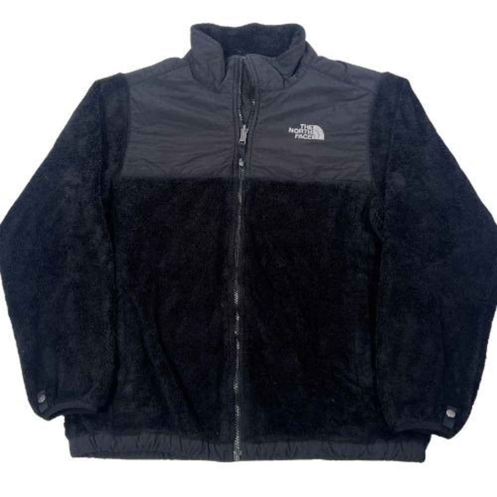 The North Face Jacket Youth Girls XL Black Denali Fleece Teddy Winter Outdoors